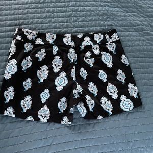 White House Black Market black patterned   chino shorts sz 6